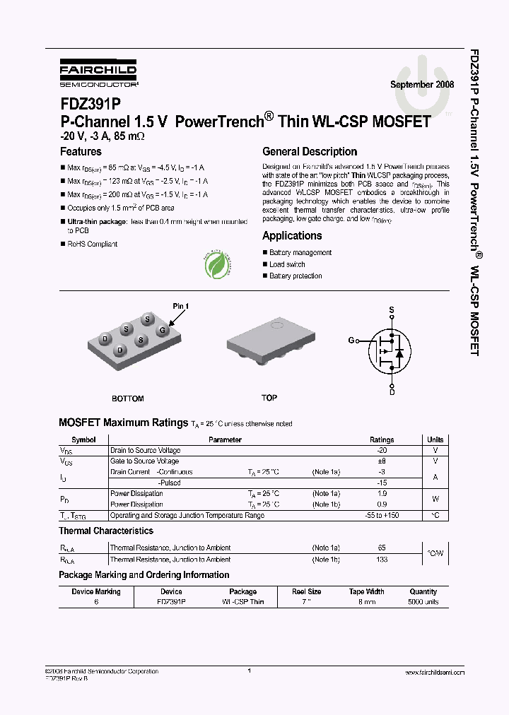 FDZ391P_4309137.PDF Datasheet