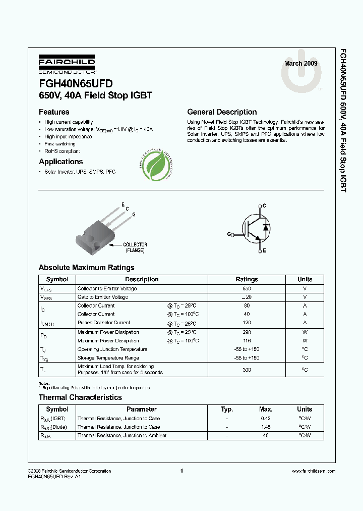 FGH40N65UFD_4590594.PDF Datasheet