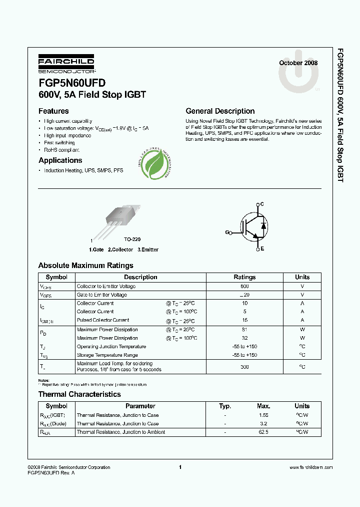 FGP5N60UFD_4870502.PDF Datasheet