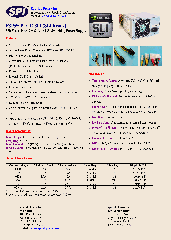 FSP550PLGR-SLI_4362262.PDF Datasheet