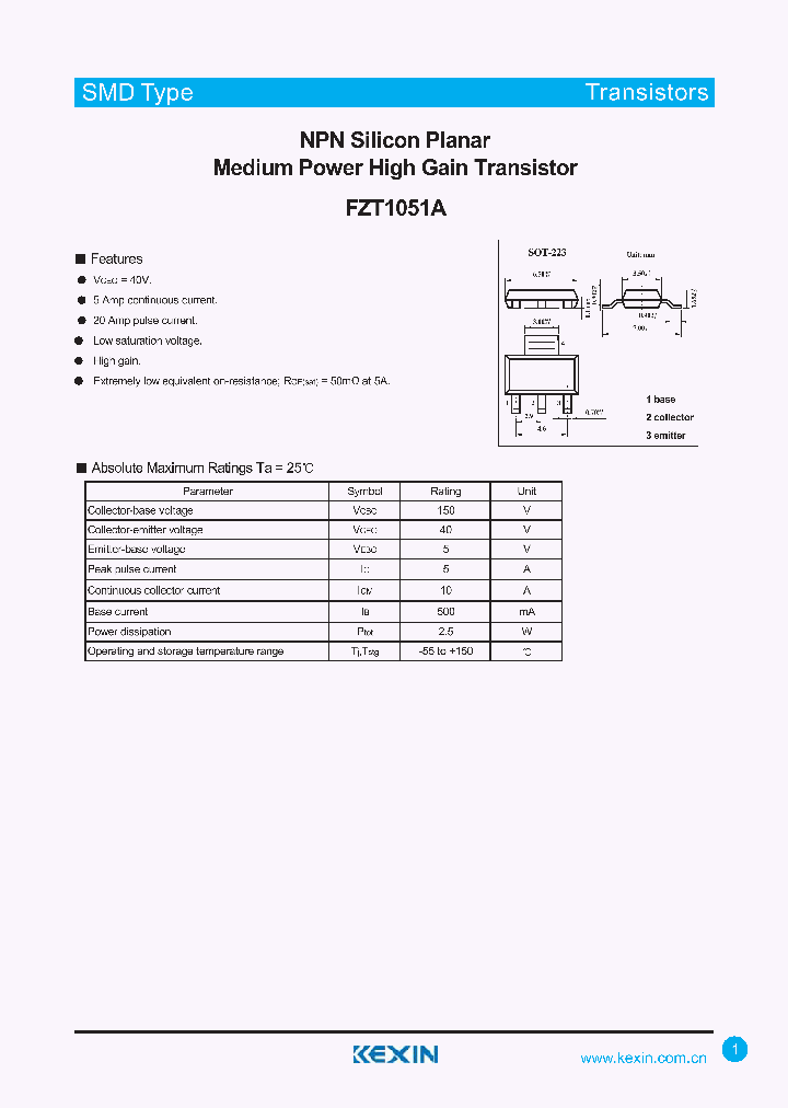FZT1051A_4311107.PDF Datasheet