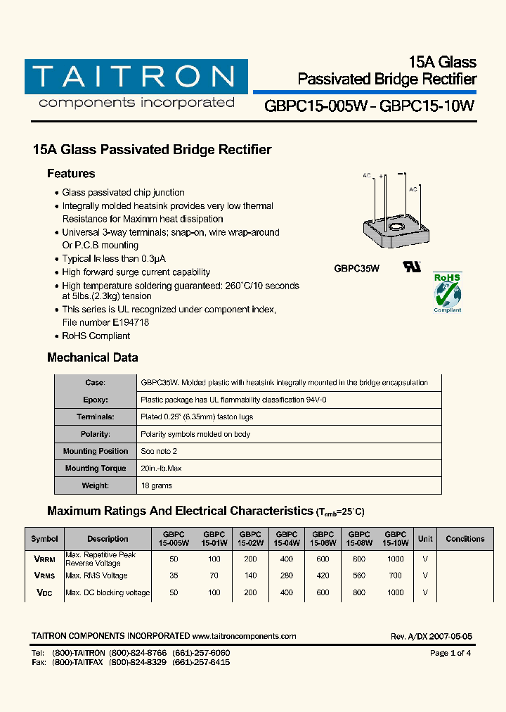 GBPC15-005W_4289446.PDF Datasheet