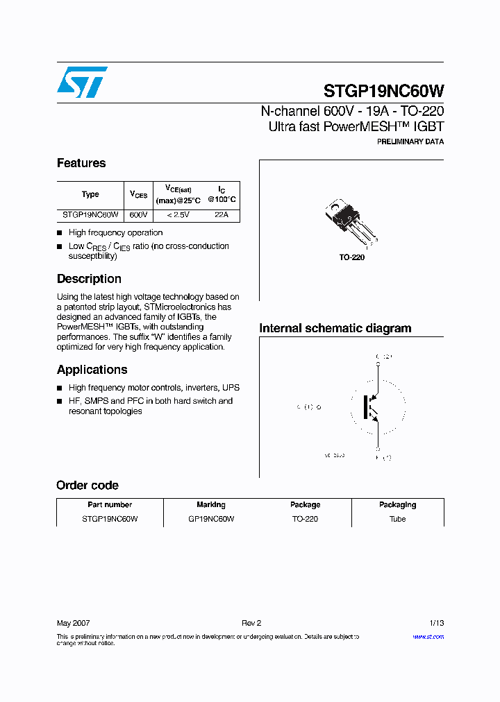 GP19NC60W_4262466.PDF Datasheet