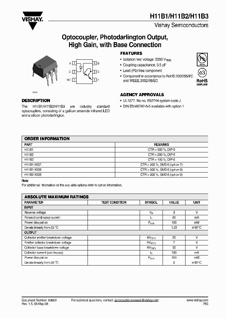 H11B2-X009_4242315.PDF Datasheet