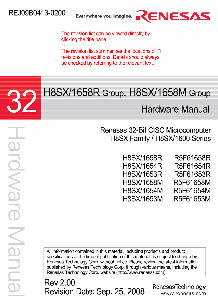 H8SX1658R_4741948.PDF Datasheet