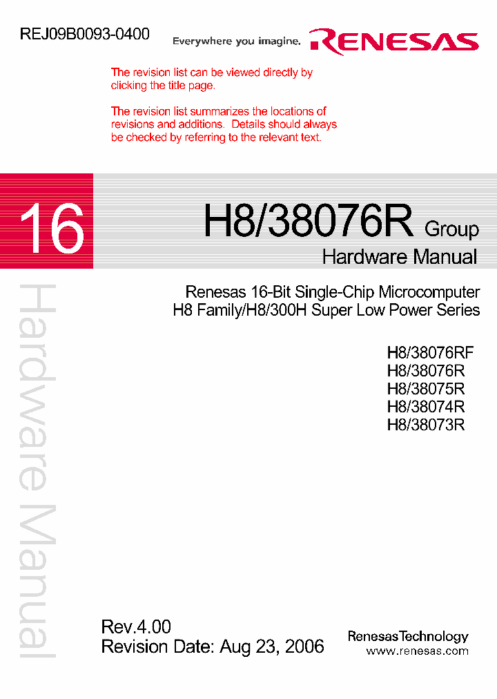 HCD64F38076RC4_4546488.PDF Datasheet