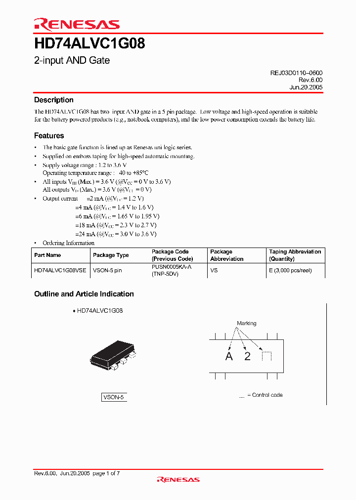 HD74ALVC1G0805_4898247.PDF Datasheet