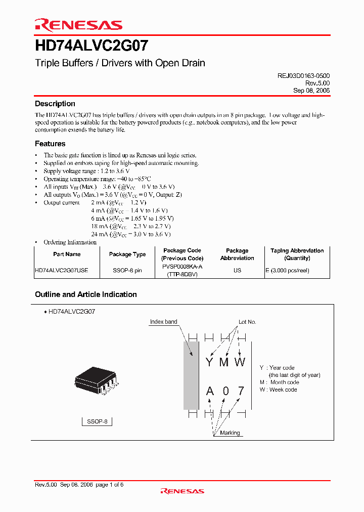 HD74ALVC2G07_4491948.PDF Datasheet