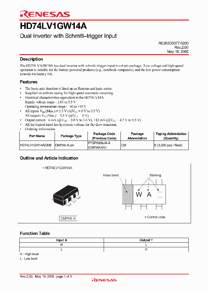 HD74LV1GW14A_4254674.PDF Datasheet