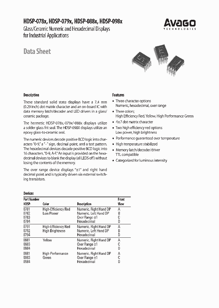 HDSP-881_4644275.PDF Datasheet