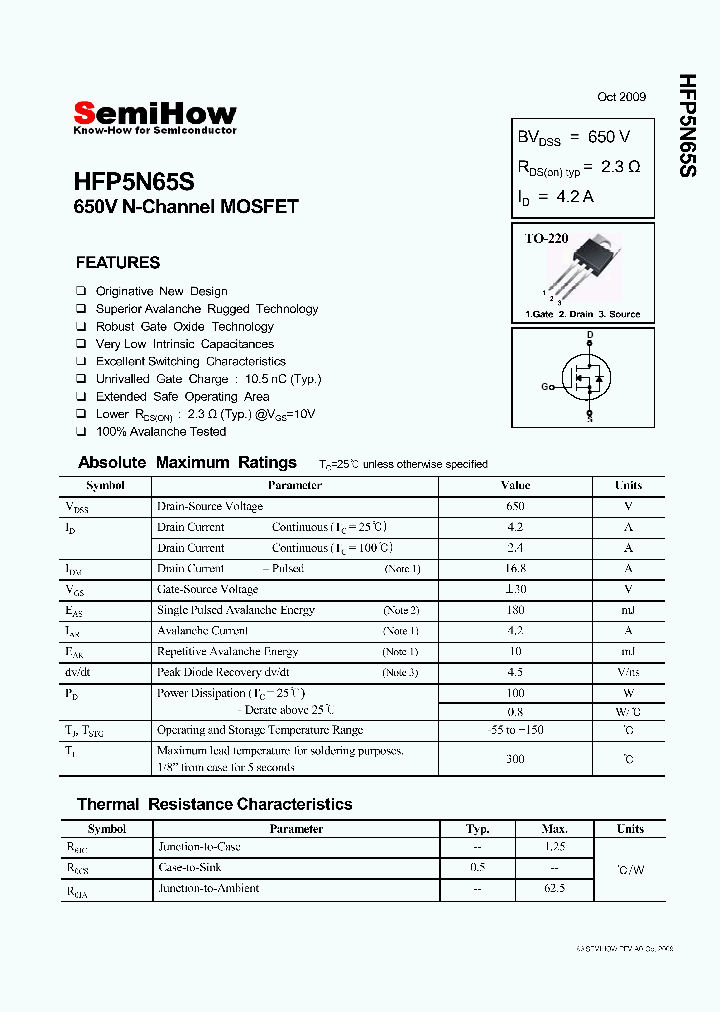 HFP5N65S_4638052.PDF Datasheet