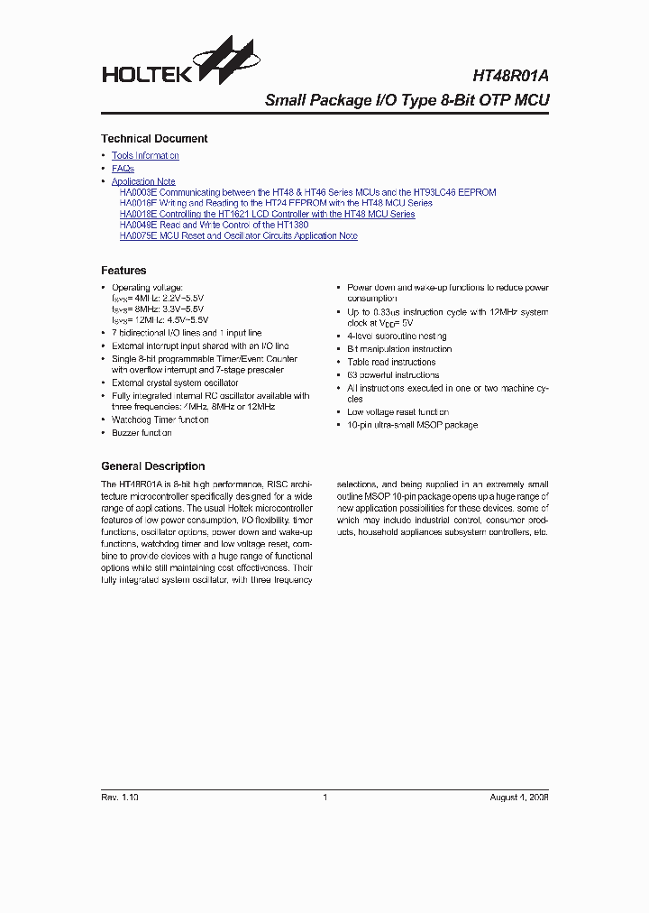 HT48R01A_4721340.PDF Datasheet