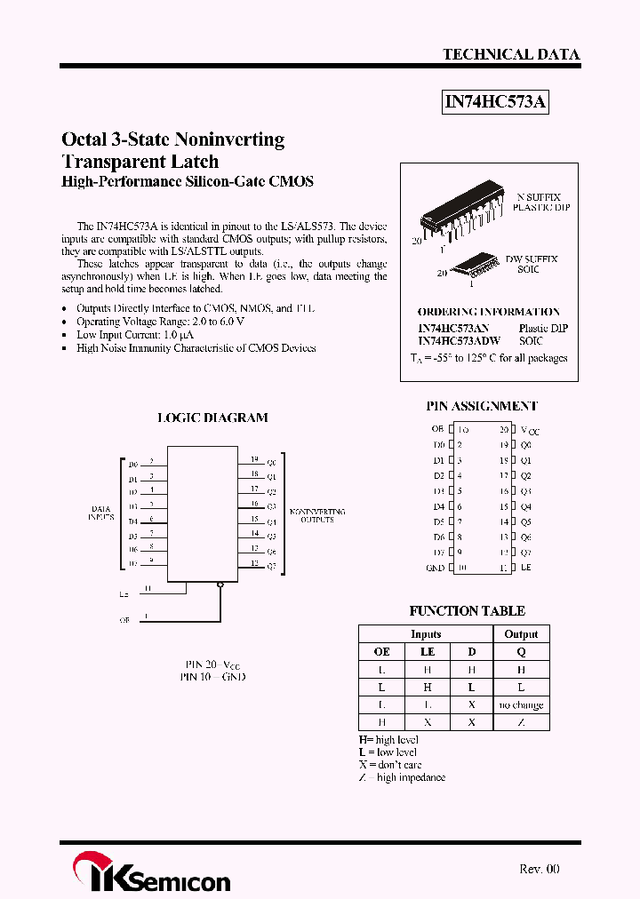 IN74HC573A_4307967.PDF Datasheet