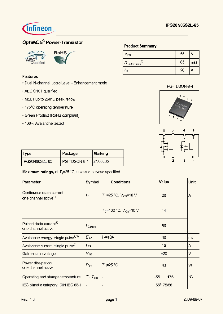 IPG20N06S2L-65_4611720.PDF Datasheet