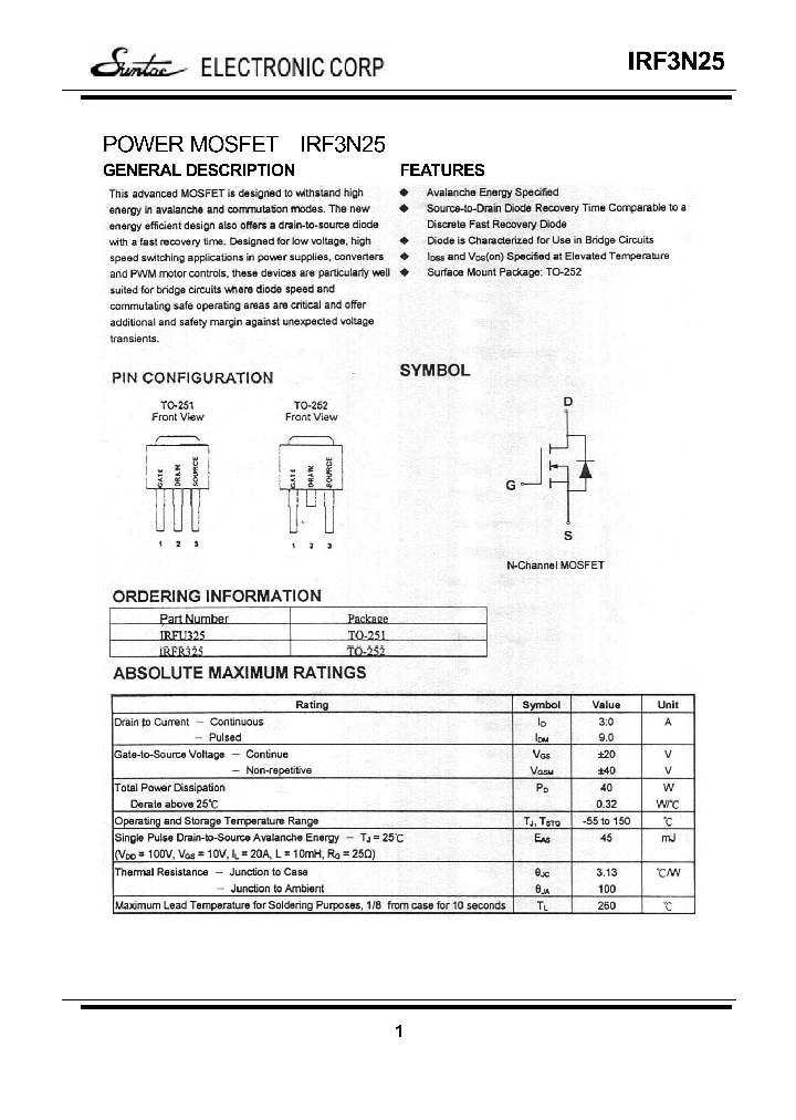 IRF3N25_4271641.PDF Datasheet