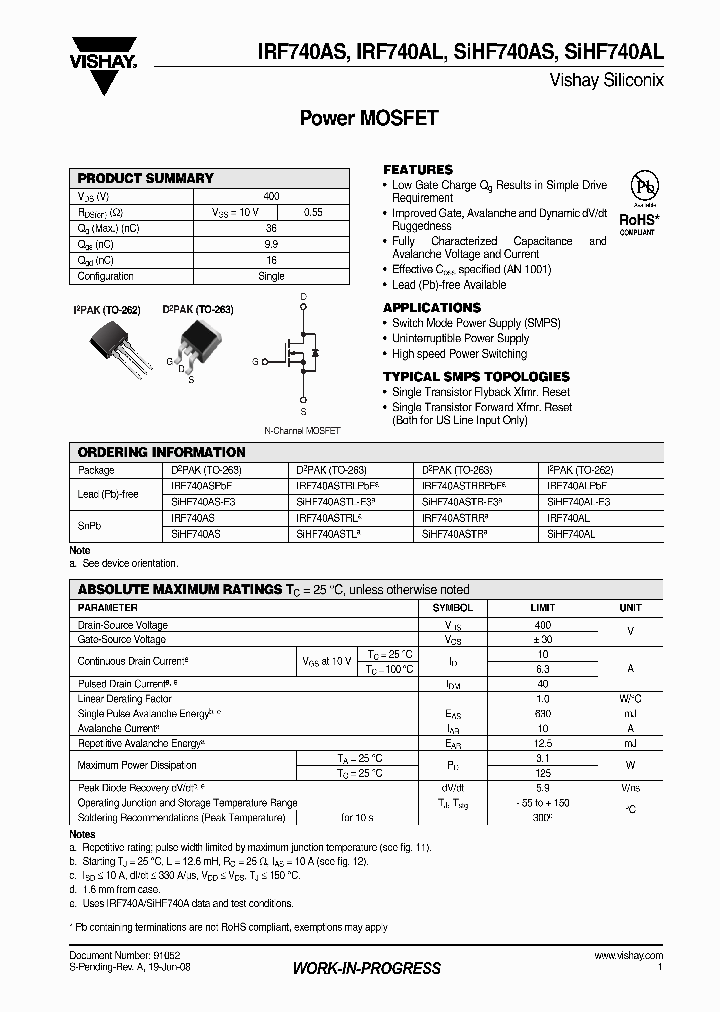 IRF740AS_4577870.PDF Datasheet