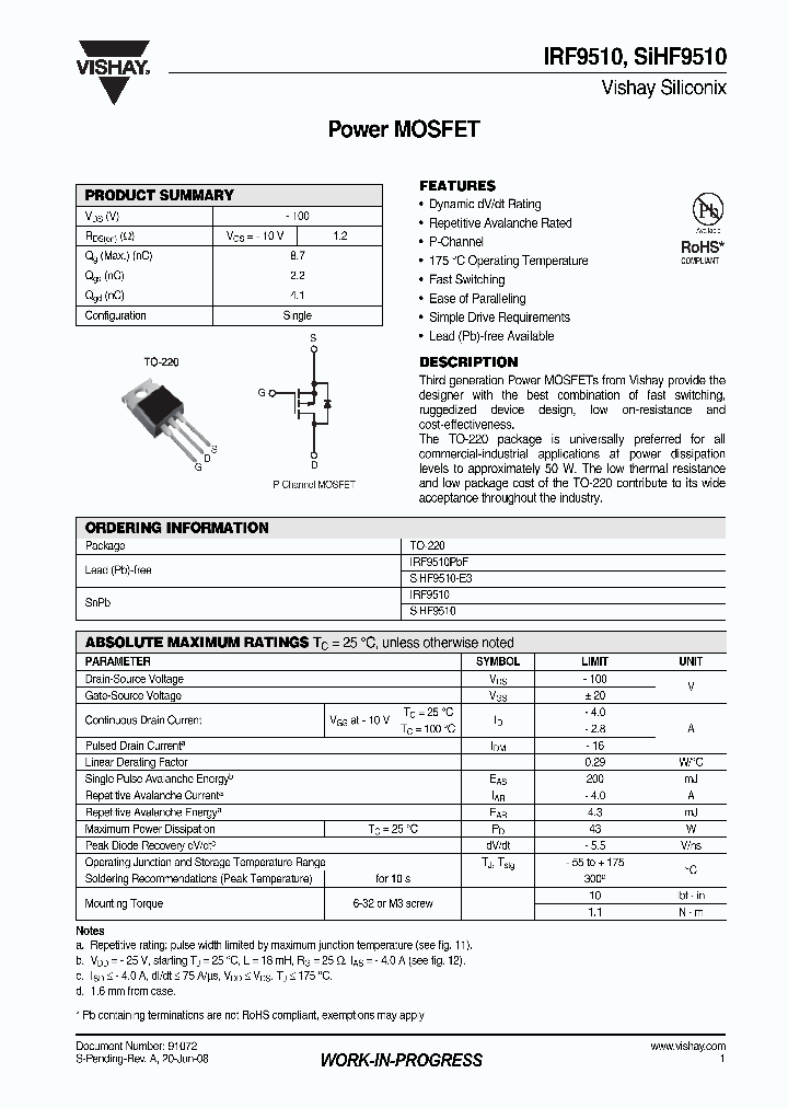 IRF9510_4252654.PDF Datasheet