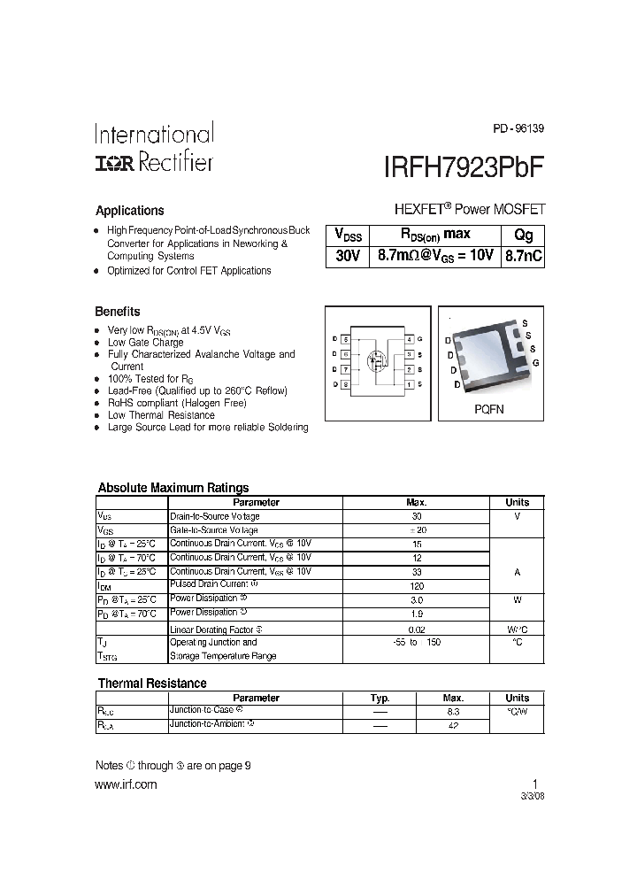 IRFH7923PBF_4176148.PDF Datasheet