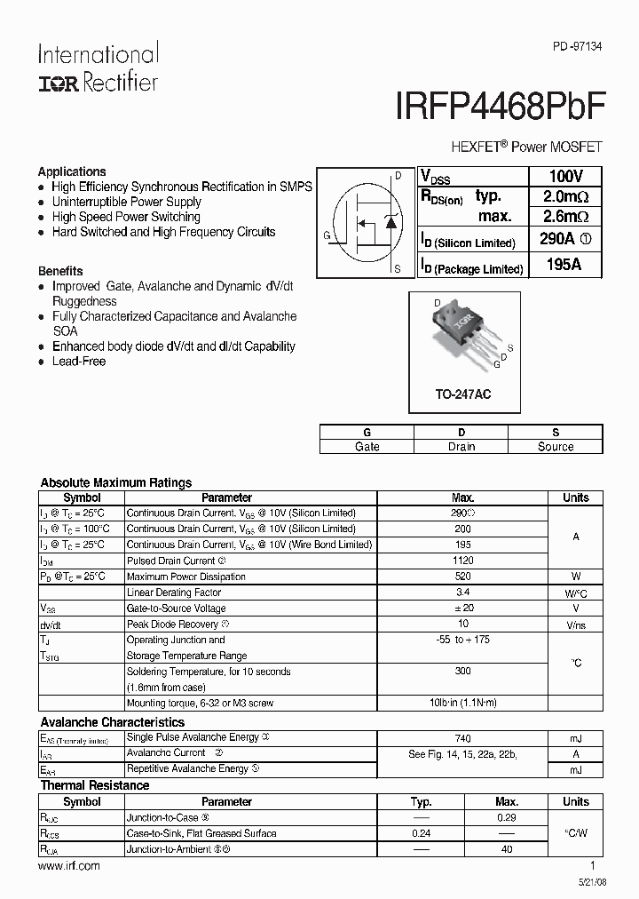 IRFP4468PBF_4194233.PDF Datasheet