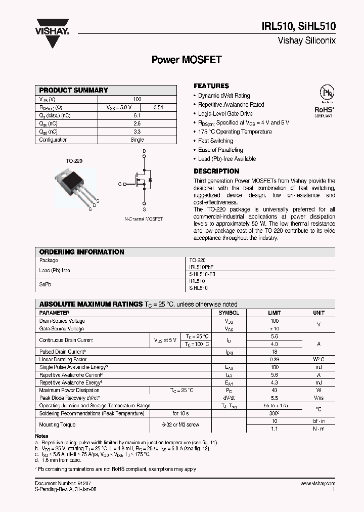 IRL510_4484968.PDF Datasheet