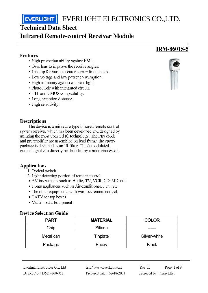 IRM-8601S-5_4489412.PDF Datasheet