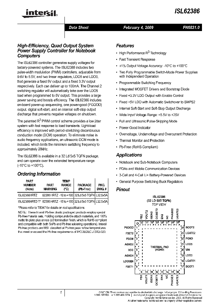 ISL62386_4433607.PDF Datasheet