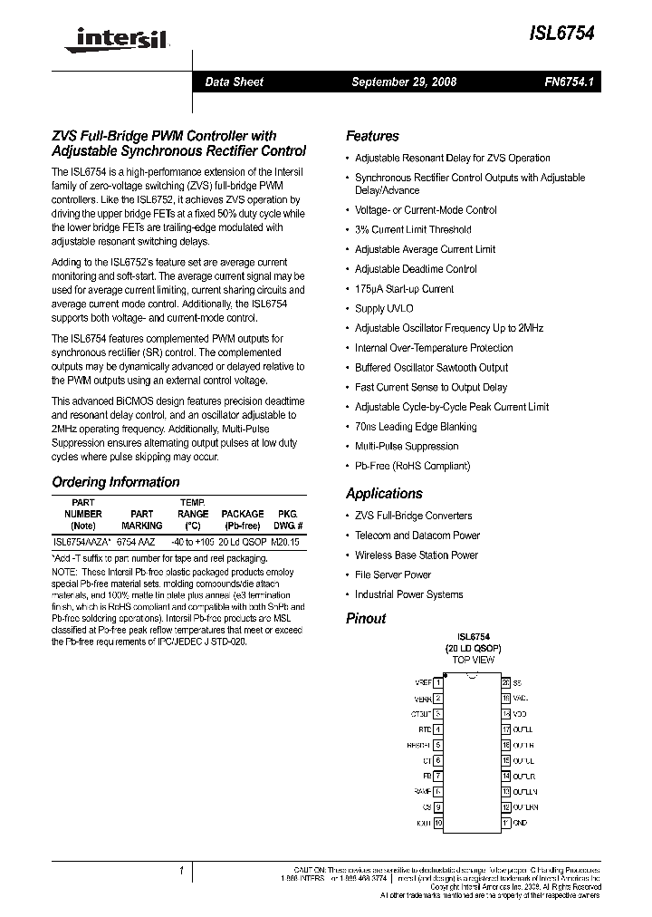 ISL6754AAZA_4584034.PDF Datasheet