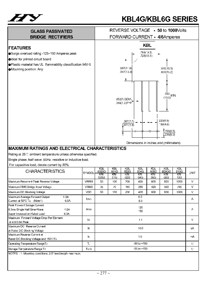 KBL08G_4726589.PDF Datasheet