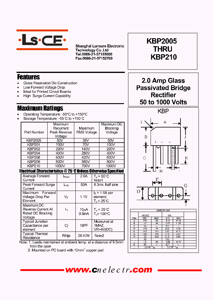 KBP206_4586648.PDF Datasheet