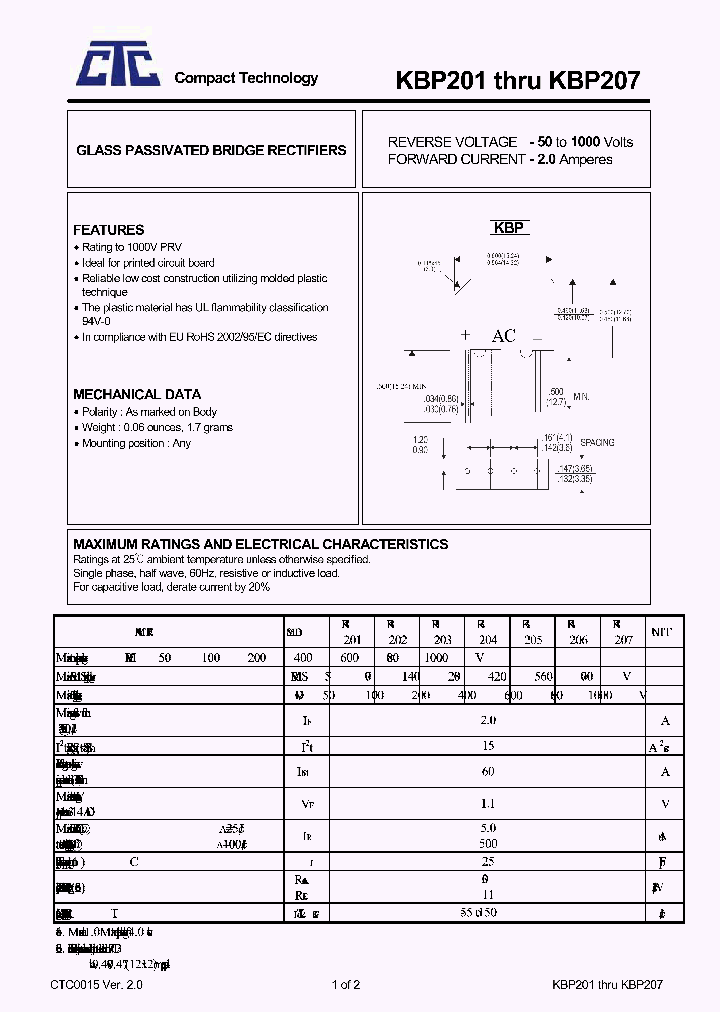 KBP206_4586649.PDF Datasheet