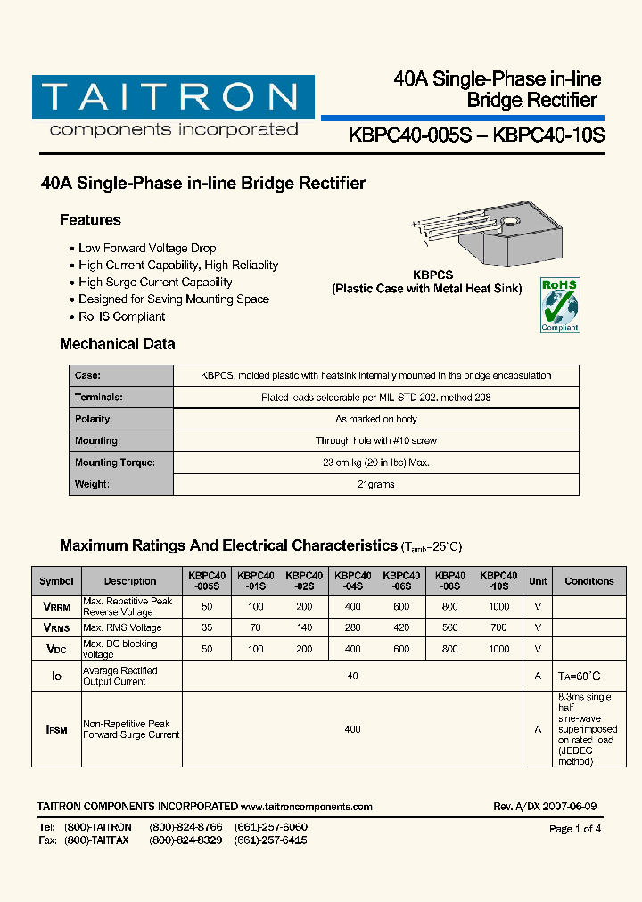 KBPC40-005S_4214819.PDF Datasheet