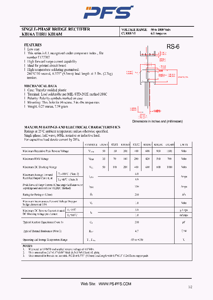 KBU6A_4851192.PDF Datasheet