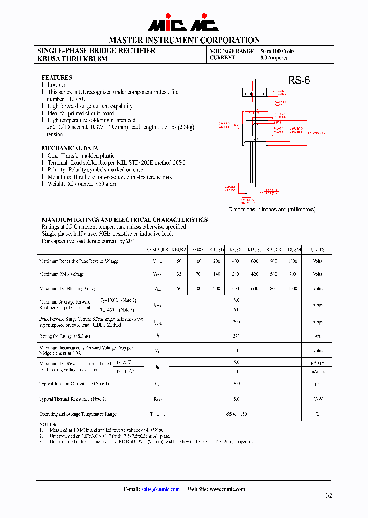 KBU8K_4505805.PDF Datasheet