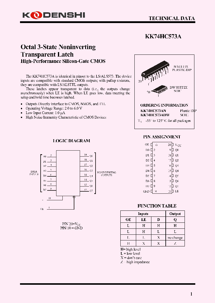 KK74HC573A_4205071.PDF Datasheet