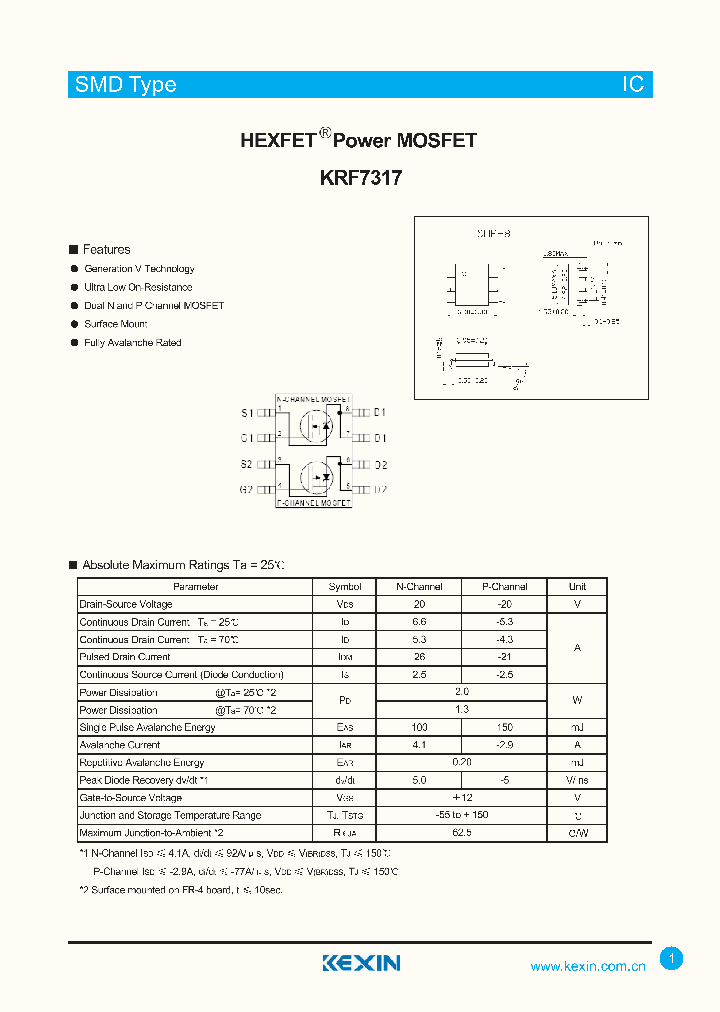 KRF7317_4378605.PDF Datasheet