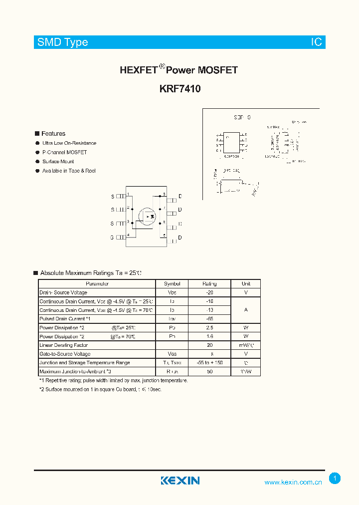 KRF7410_4303557.PDF Datasheet