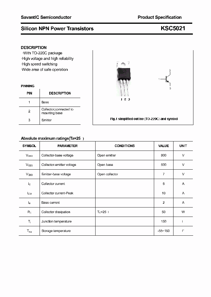 KSC5021_4849507.PDF Datasheet