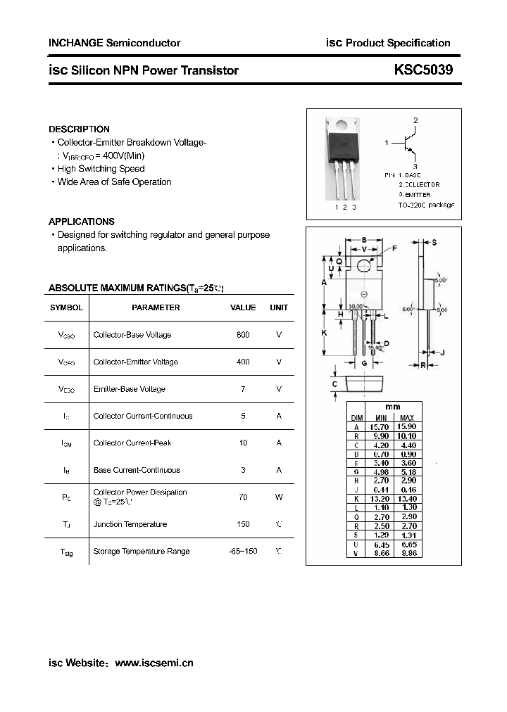 KSC5039_4355513.PDF Datasheet