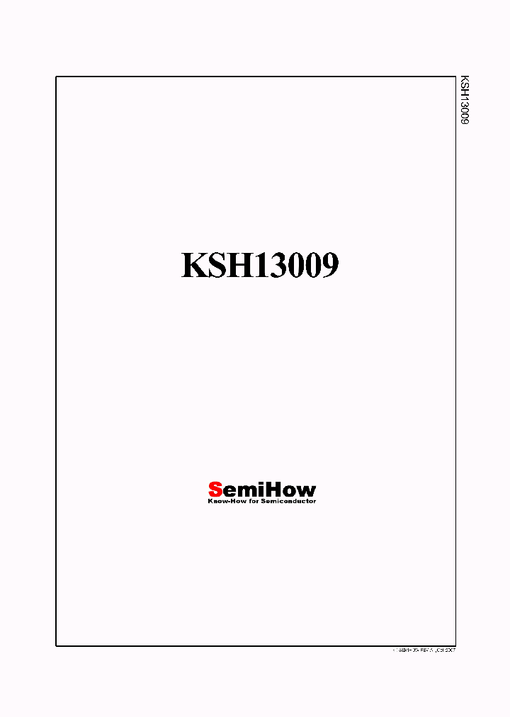 KSH13009_4635497.PDF Datasheet