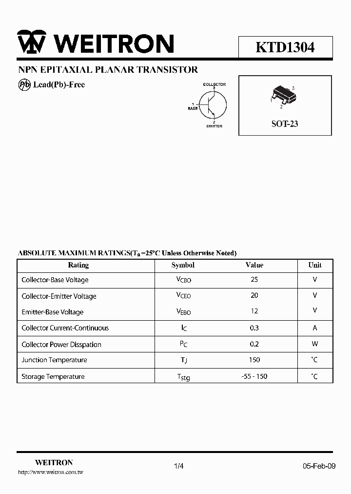 KTD1304_4547790.PDF Datasheet