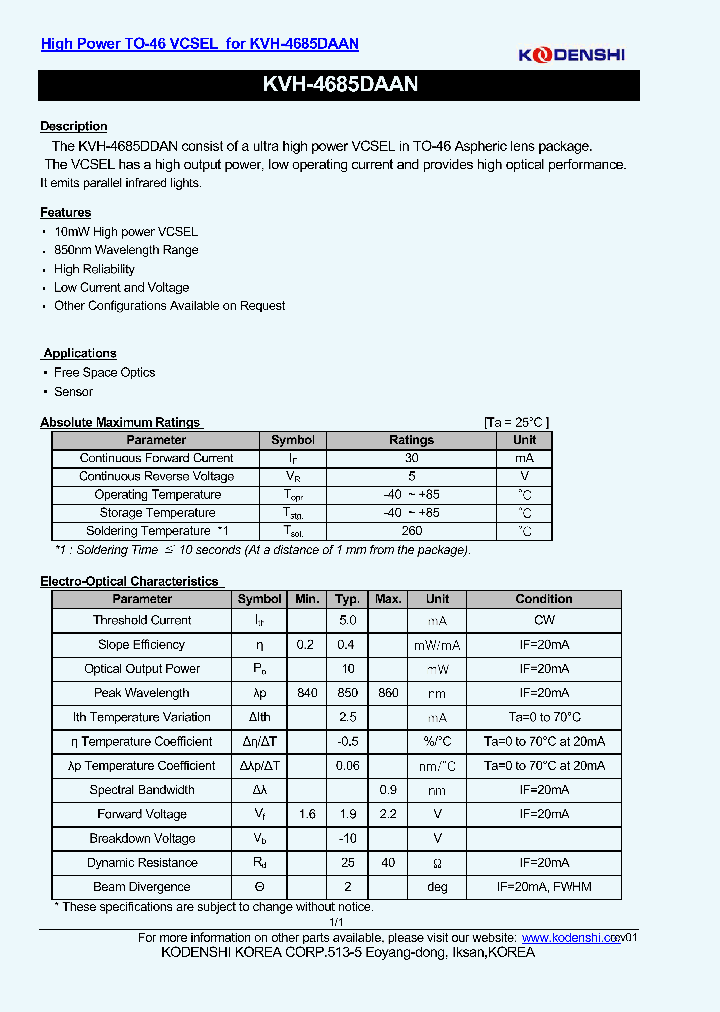 KVH-4685DAAN_4881251.PDF Datasheet