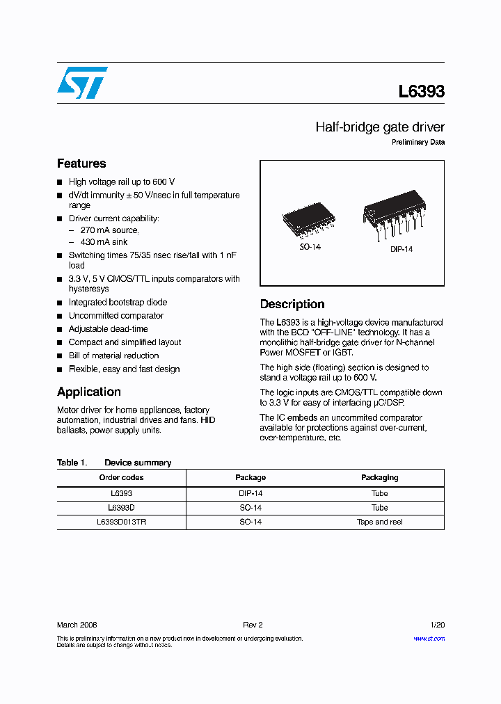 L6393D013TR_4233485.PDF Datasheet