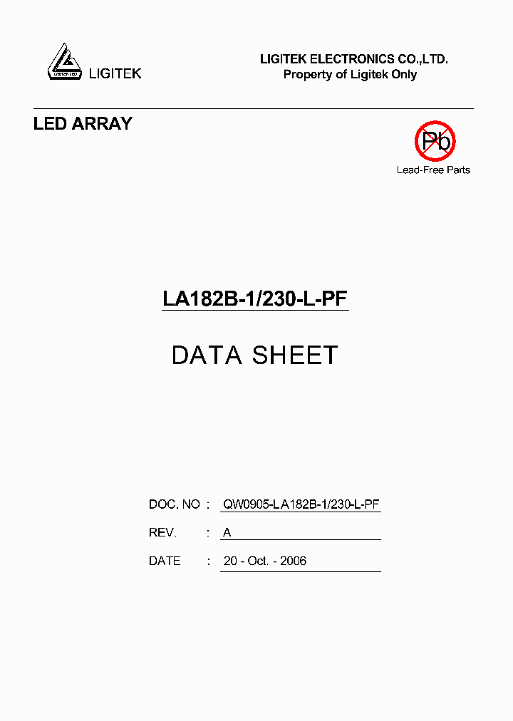 LA182B-1-230-L-PF_4607492.PDF Datasheet