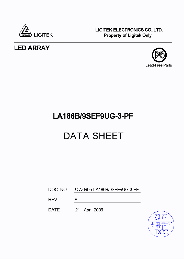 LA186B-9SEF9UG-3-PF_4523296.PDF Datasheet