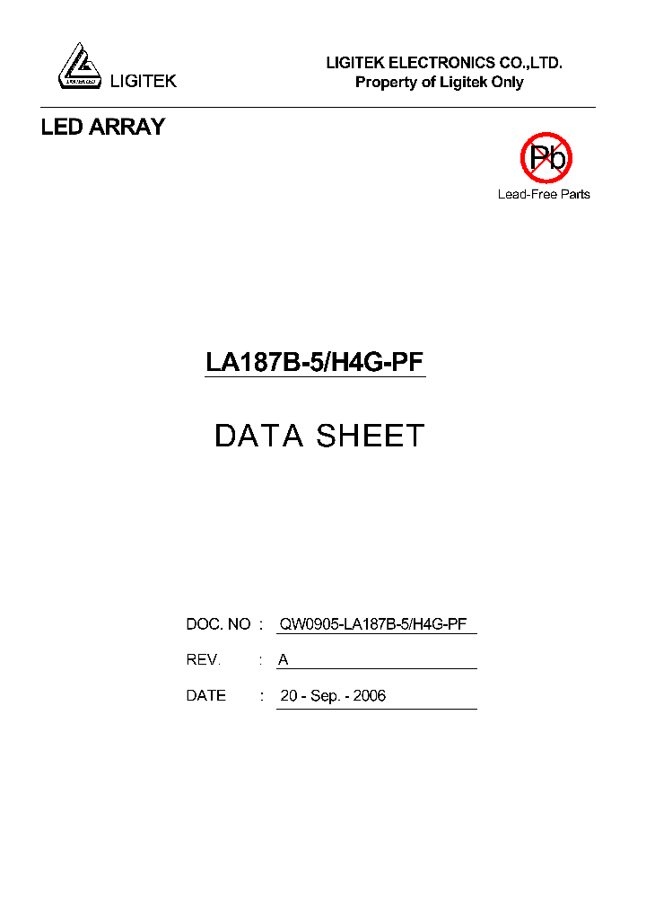 LA187B-5-H4G-PF_4703888.PDF Datasheet