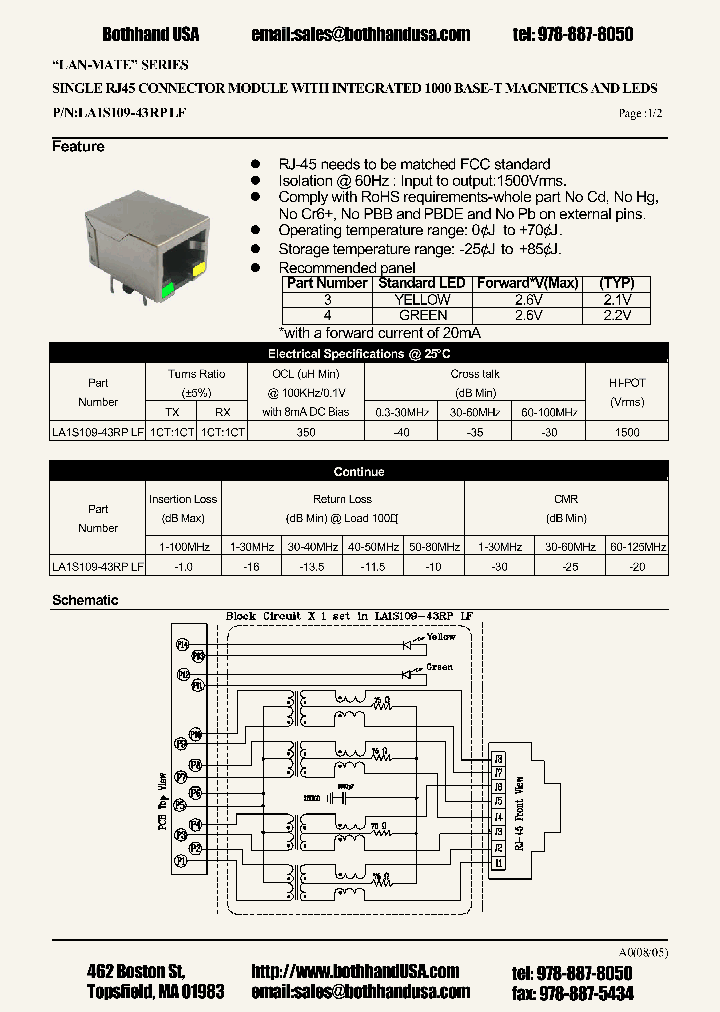 LA1S109-43RPLF_4587818.PDF Datasheet