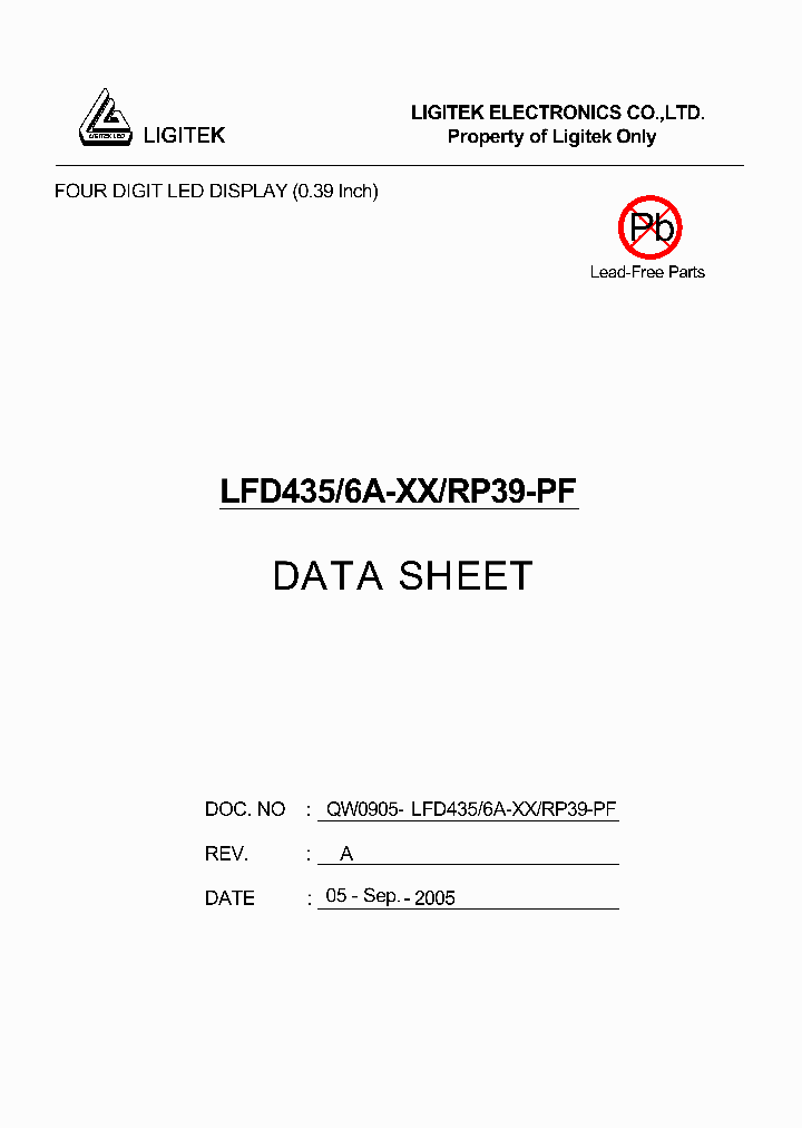 LFD435-6A-XX-RP39-PF_4569460.PDF Datasheet