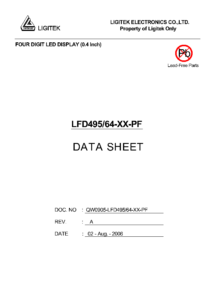 LFD495-64-XX-PF_4788269.PDF Datasheet