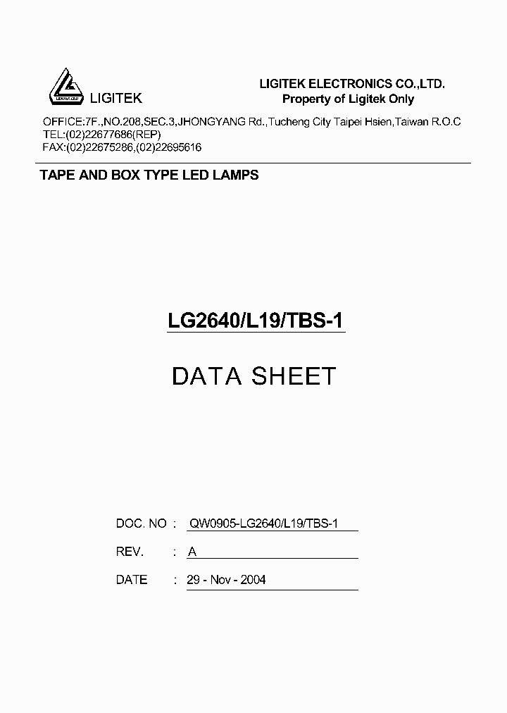LG2640-L19-TBS-1_4631350.PDF Datasheet