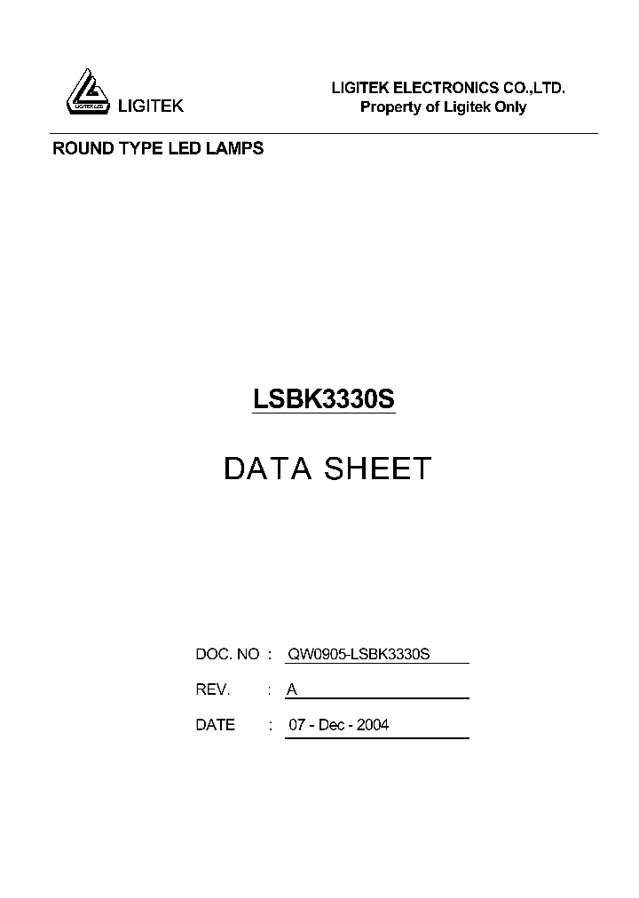LSBK3330S_4769210.PDF Datasheet